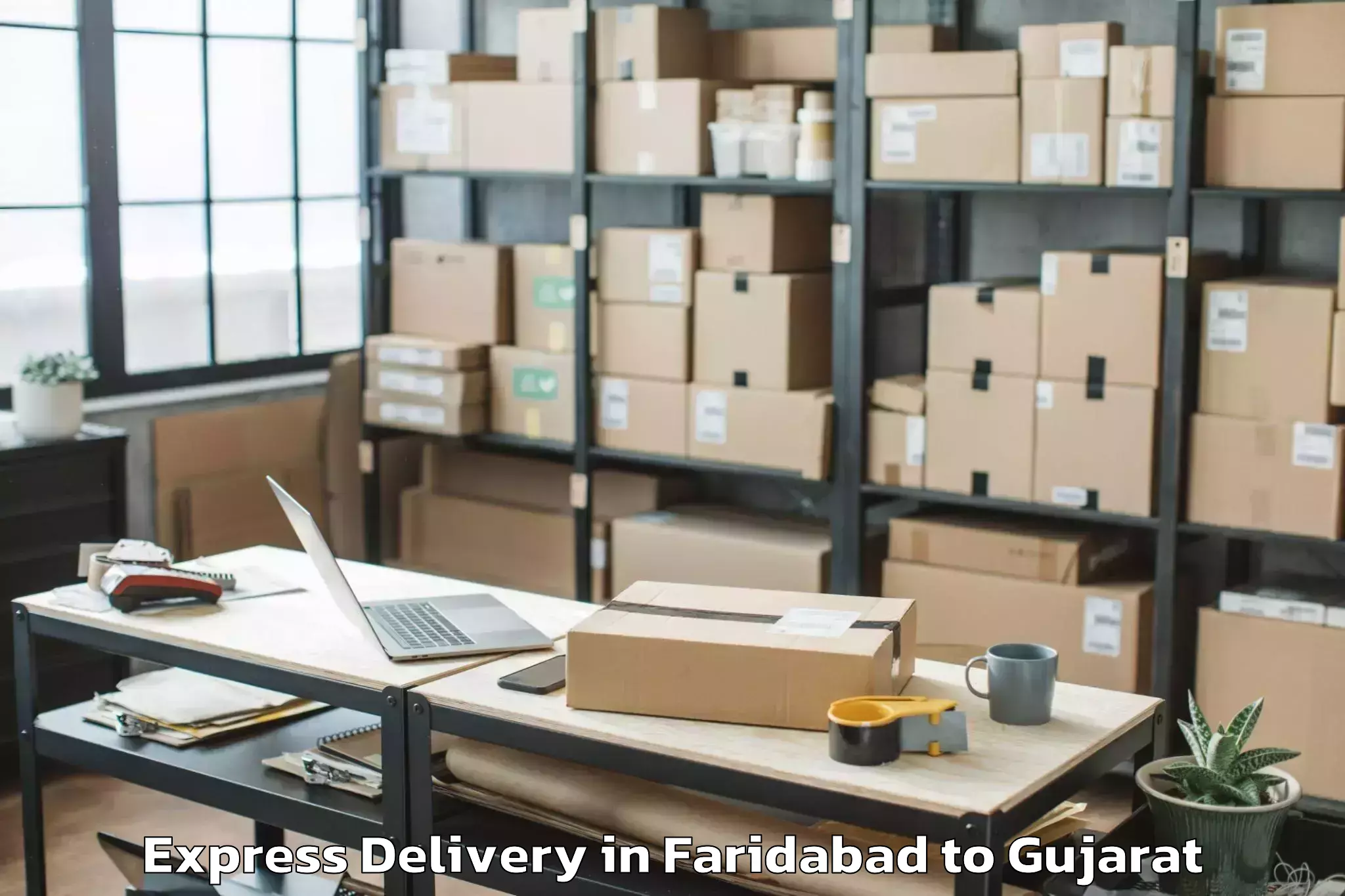 Reliable Faridabad to Deendayal Port Trust Express Delivery